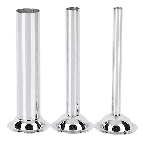 Pizsieat 3 Stück Fleischwolf Wurstfüller Edelstahl Wurstfülltrichter Ø12mm/19mm/32mm Wurstfüll-Set Wurstfüller Aufsatz für #5 Fleischwolf Wurstfüllmaschine