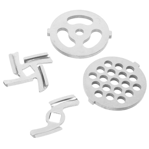 VALICLUD Edelstahl Fleischwolf Ersatzteile Messer und Lochscheibe Zubehör für Elektrische Küchenmaschine Einfache Installation Langlebig und Wirtschaftlich Kompatibel mit