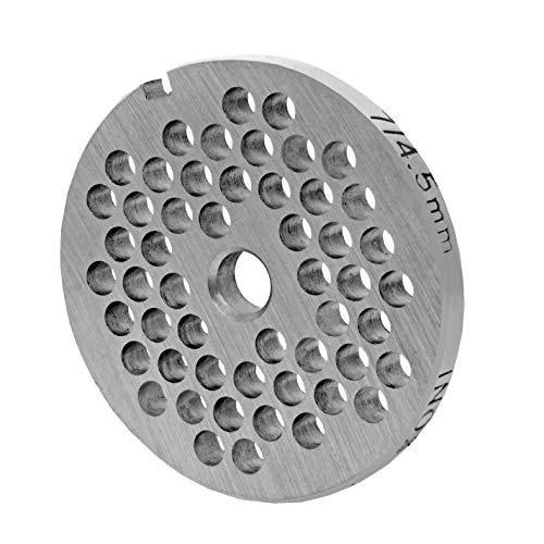 INOX Lochscheibe Gr. 7-5,0 mm Bohrung - kompatibel mit alle gängigen Fleischwölfe Größe 7 – z.B.: Bosch MUM6/MUM7 - Jupiter Größe 7, Kenwood A900, Regina BME 7 und viele mehr.