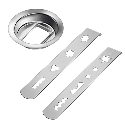 Spritzgebäckvorsatz gebäckvorsatz Spritzgebäckvorsatz Zubehör für kitchenaid Gebäckvorsatz Spritzgebäckaufsatz Fleischwolf Küchenmaschine 8 Formen für Edelstahl-Düse Kekszubehör für MUM4/MUM5